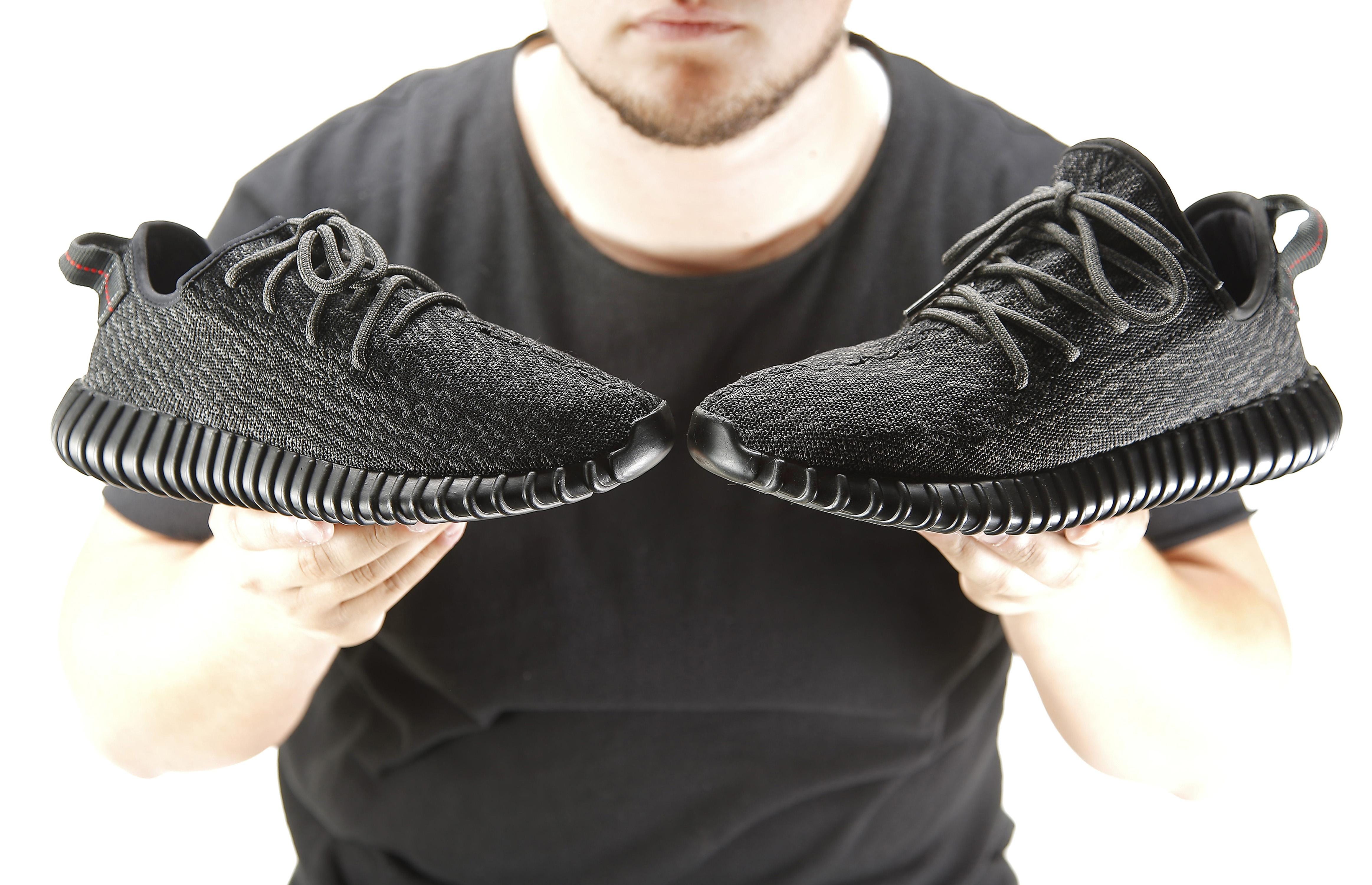 Knockoff sneakers gain footing on black 